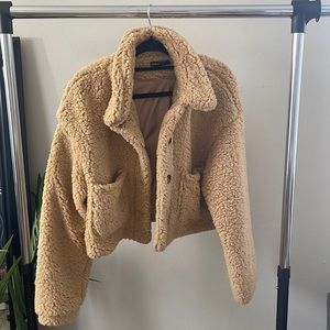 Cropped Sherpa Jacket